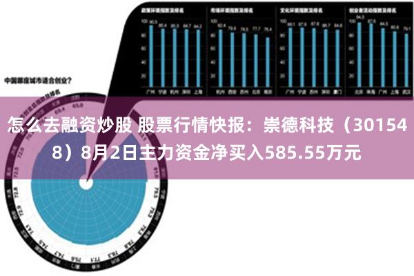 怎么去融资炒股 股票行情快报：崇德科技（301548）8月2日主力资金净买入585.55万元