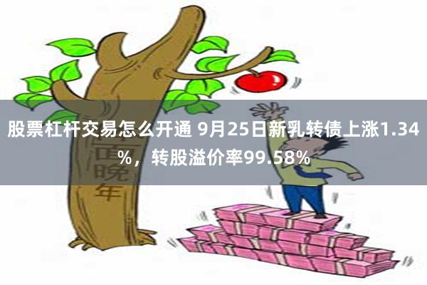 股票杠杆交易怎么开通 9月25日新乳转债上涨1.34%，转股溢价率99.58%