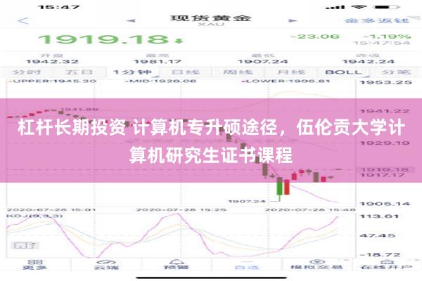 杠杆长期投资 计算机专升硕途径，伍伦贡大学计算机研究生证书课程