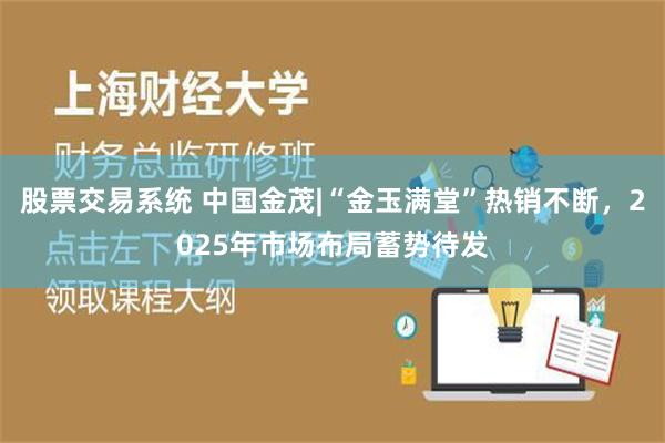 股票交易系统 中国金茂|“金玉满堂”热销不断，2025年市场布局蓄势待发